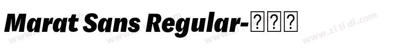 Marat Sans Regular字体转换